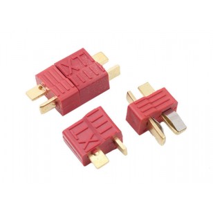 Deans Style T-Plug Connectors & Heat Shrink (5 Pairs)