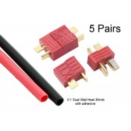 Deans Style T-Plug Connectors (5 Pairs)